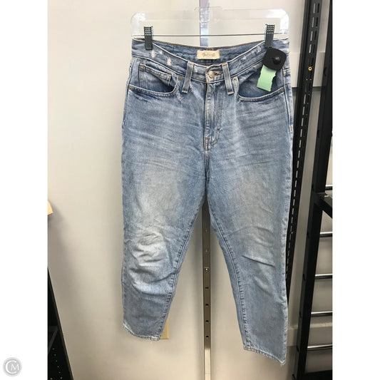 Jeans Straight By Madewell In Blue Denim, Size: 2