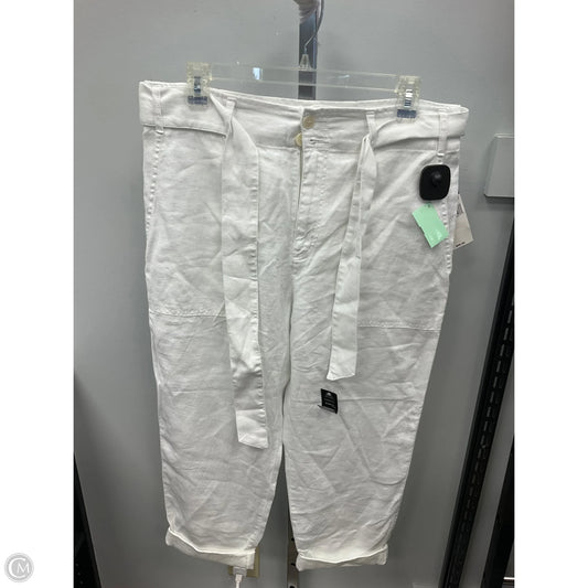 Pants Linen By Lauren By Ralph Lauren In White, Size: 8