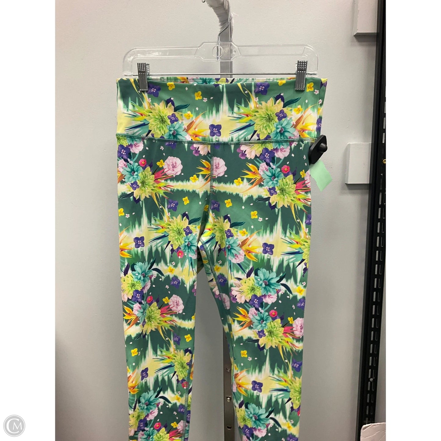 Athletic Leggings Capris By American Eagle In Floral Print, Size: L