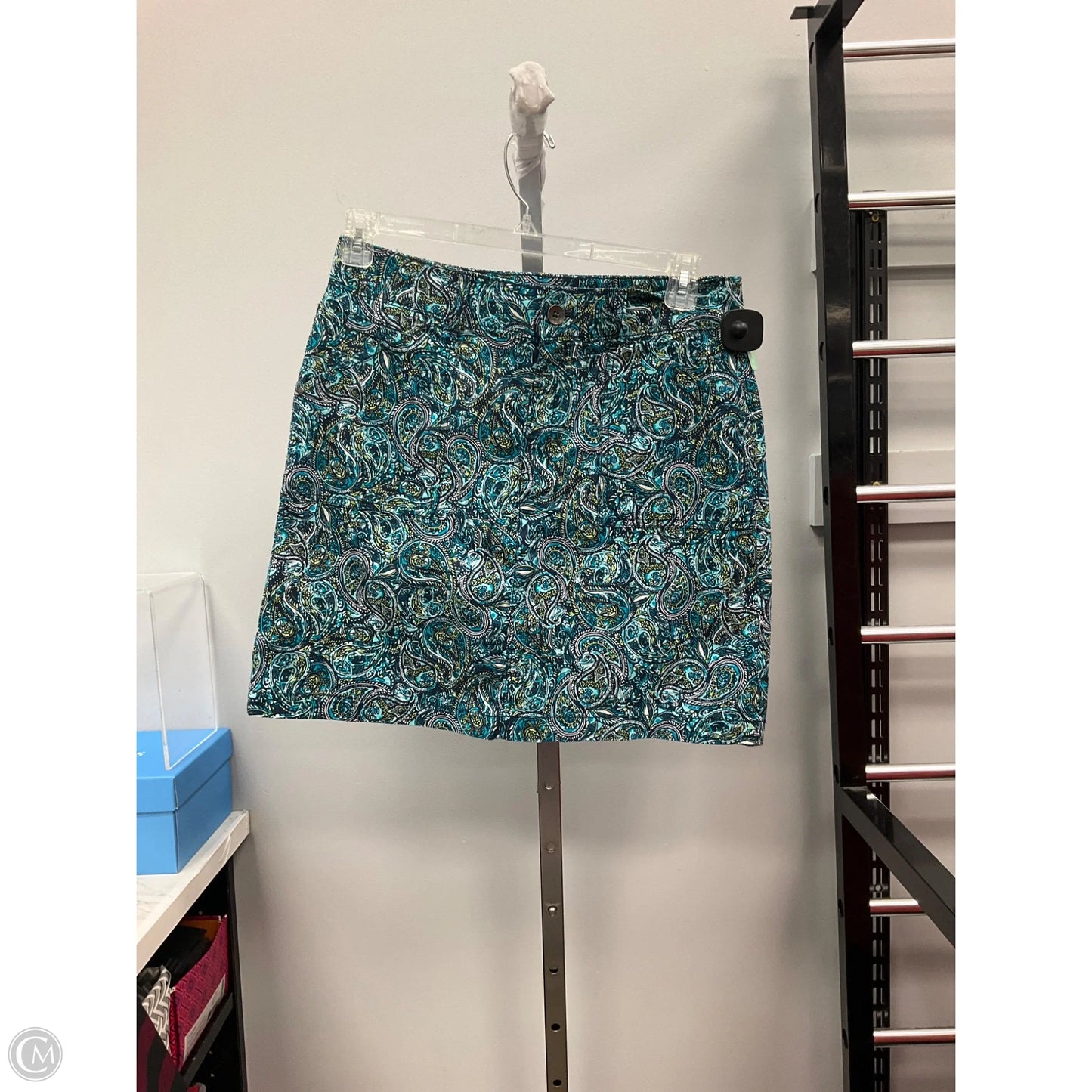 Skirt Mini & Short By Croft And Barrow In Paisley Print, Size: 8