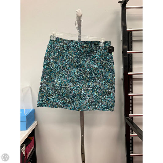 Skirt Mini & Short By Croft And Barrow In Paisley Print, Size: 8