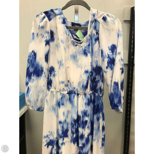 Dress Casual Short By Simply Vera In Blue & White, Size: S