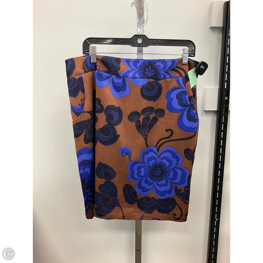 Skirt Mini & Short By J. Crew In Blue & Brown, Size: 14
