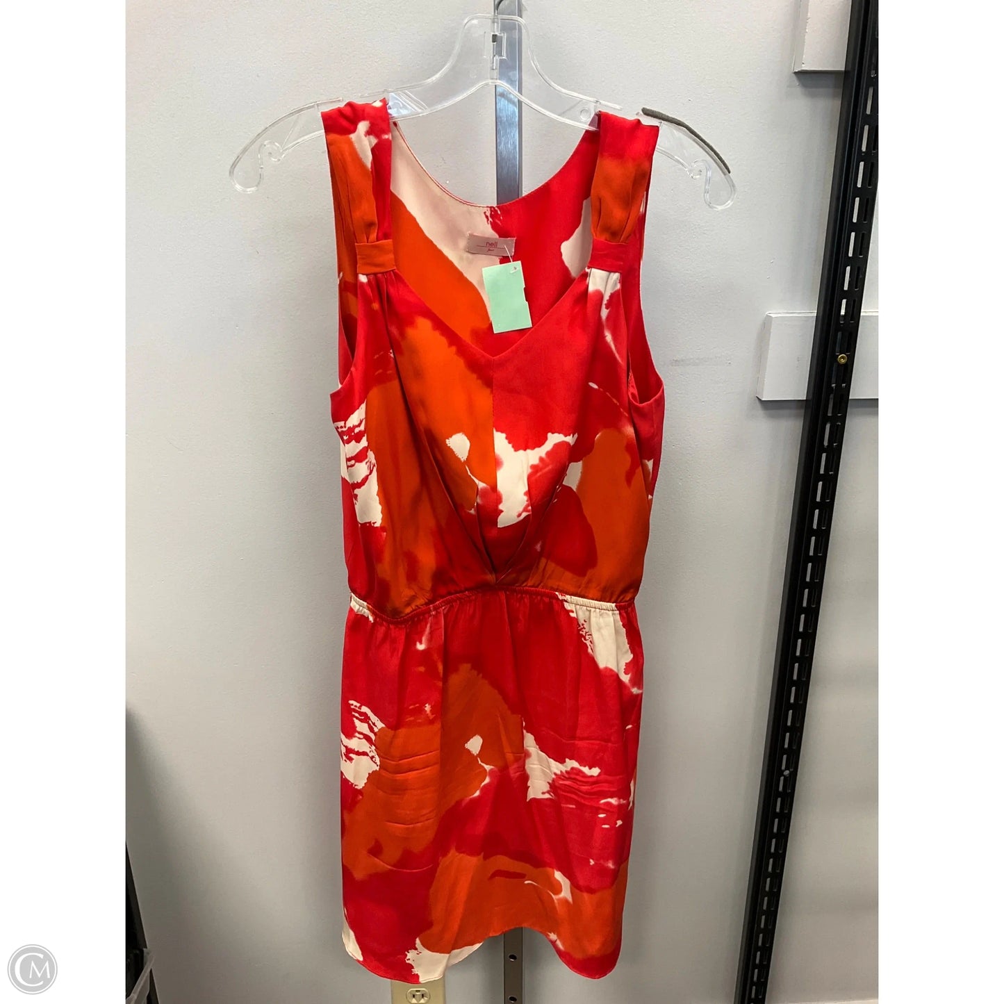 Dress Casual Short By Cmb In Orange & Red, Size: 4