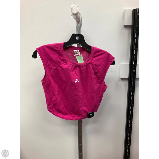 Athletic Top Short Sleeve By Alphalete In Pink, Size: S
