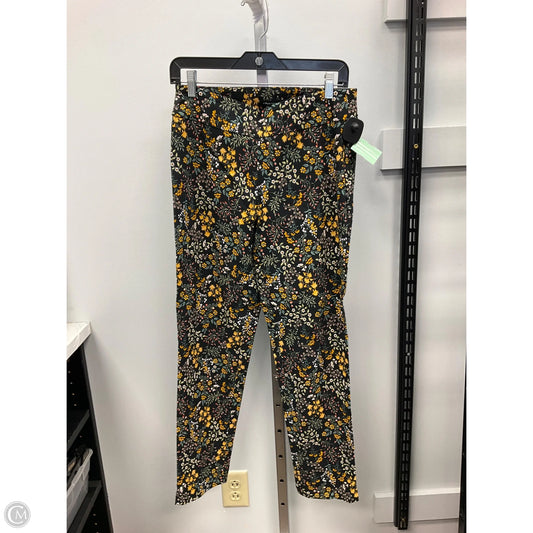 Pants Cropped By Counterparts In Floral Print, Size: S