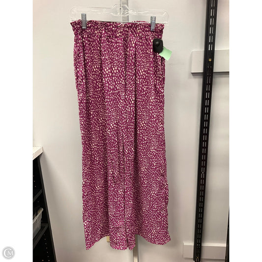 Pants Wide Leg By Sienna Sky In Purple & White, Size: S
