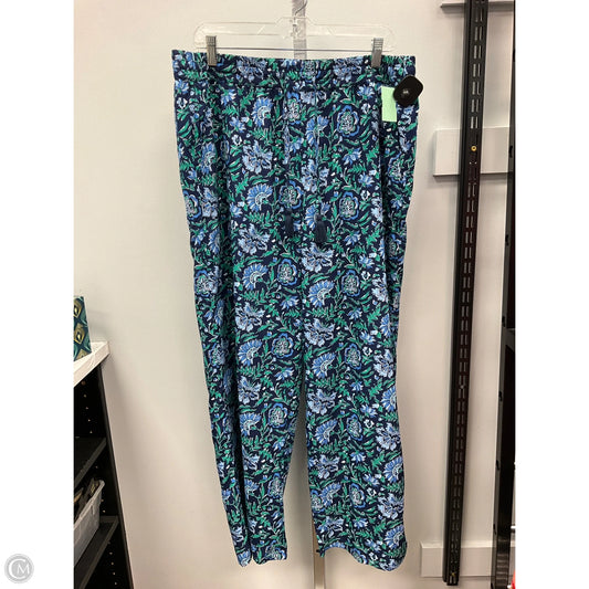 Pants Wide Leg By Vineyard Vines In Blue & Green, Size: Xl