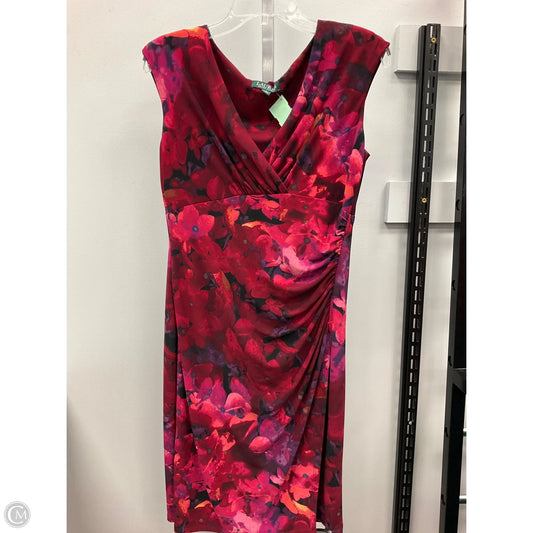 Dress Party Midi By Lauren By Ralph Lauren In Floral Print, Size: 8