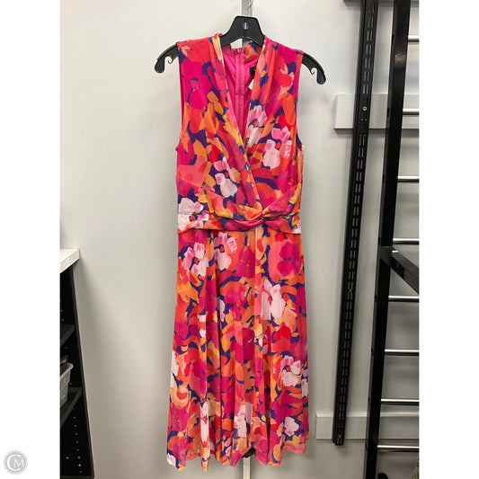 Dress Casual Midi By Jessica Howard In Multi-colored, Size: 8