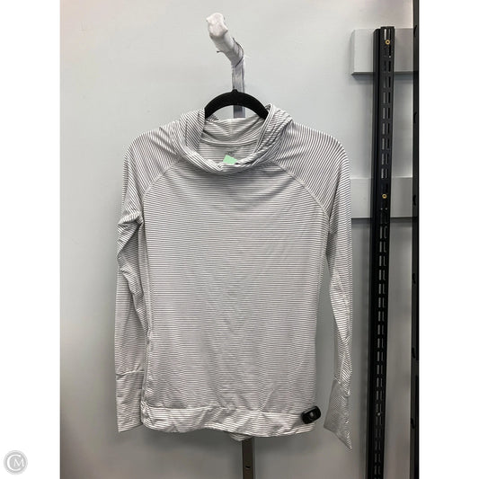 Athletic Top Long Sleeve Hoodie By Gap In Striped Pattern, Size: S