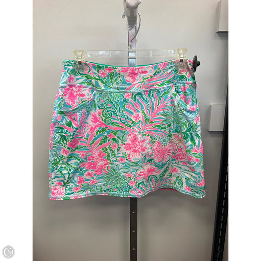 Skort Designer By Lilly Pulitzer In Floral Print, Size: S