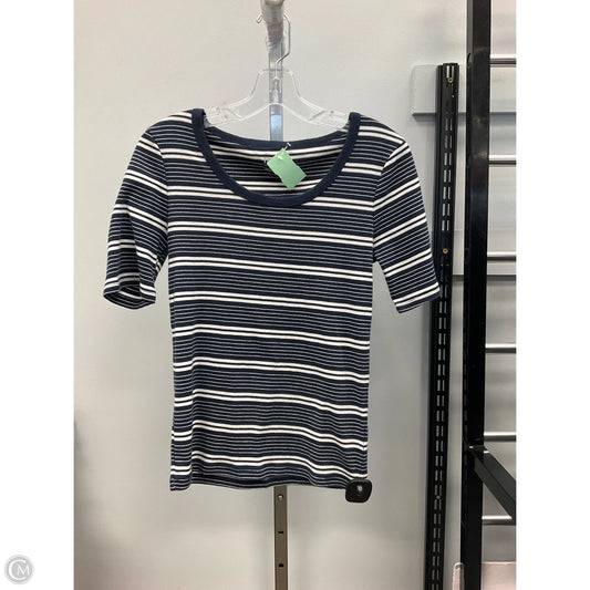 Top Short Sleeve Basic By Time And Tru In Striped Pattern, Size: S