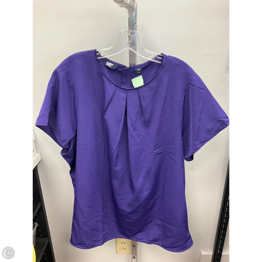 Top Short Sleeve By Lands End In Purple, Size: 22
