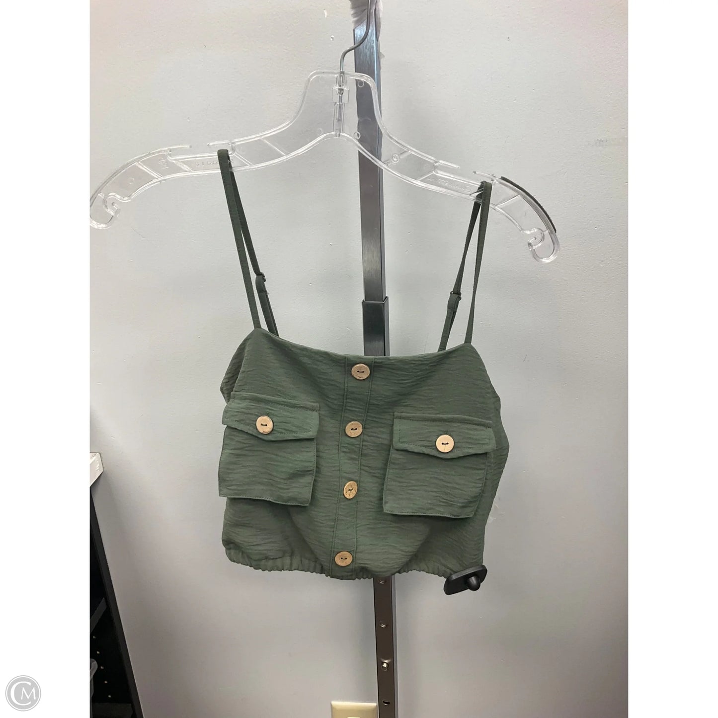 Top Sleeveless By No Boundaries In Green, Size: M