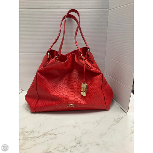 Handbag Designer By Coach, Size: Large
