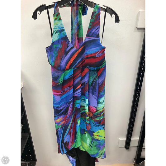 Dress Casual Midi By Valerie Bertinelli In Multi-colored, Size: 8