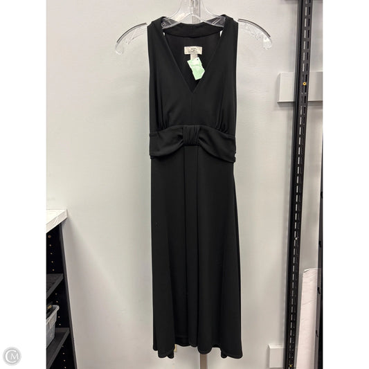Dress Casual Midi By Loft In Black, Size: 2