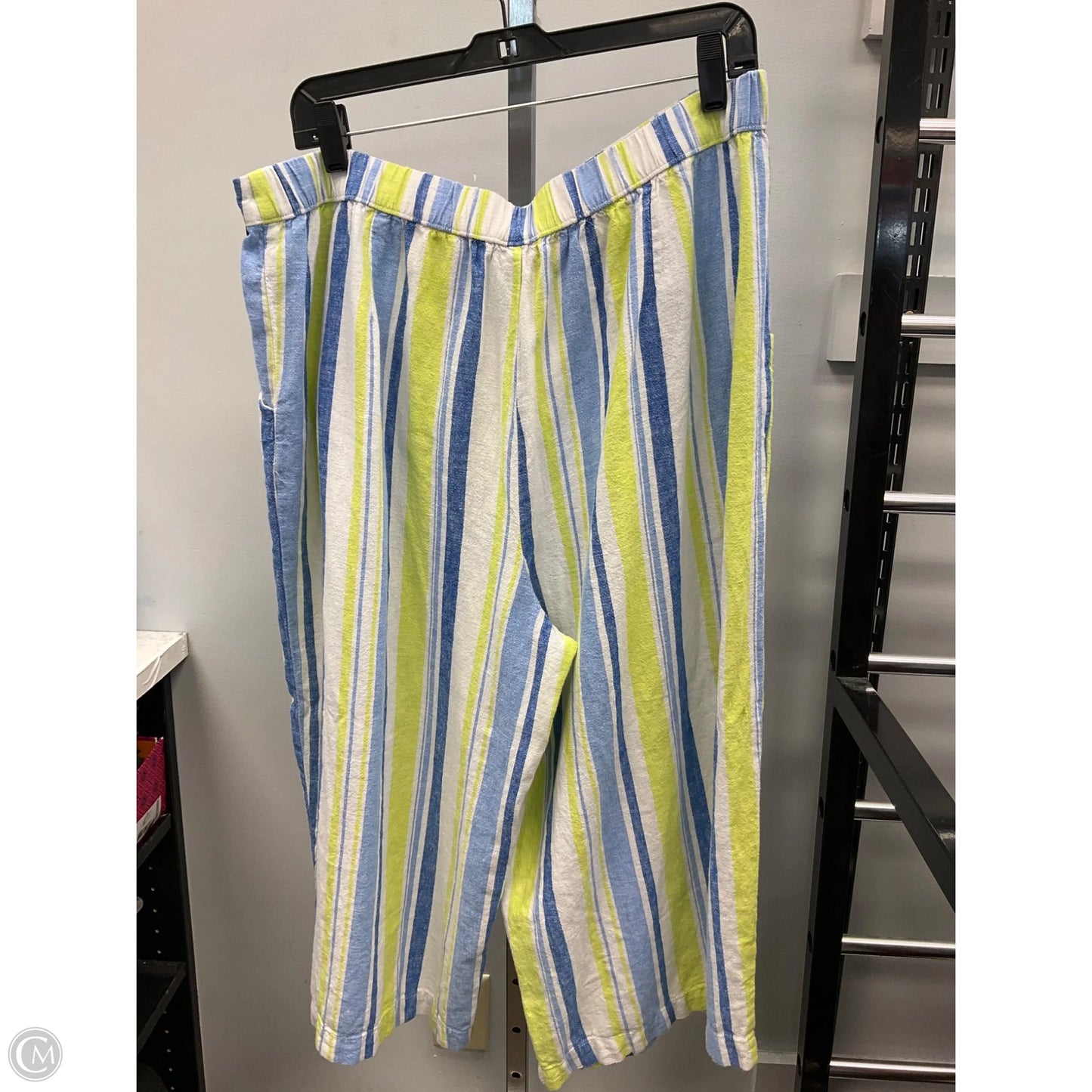 Capris By Ana In Striped Pattern, Size: Xl