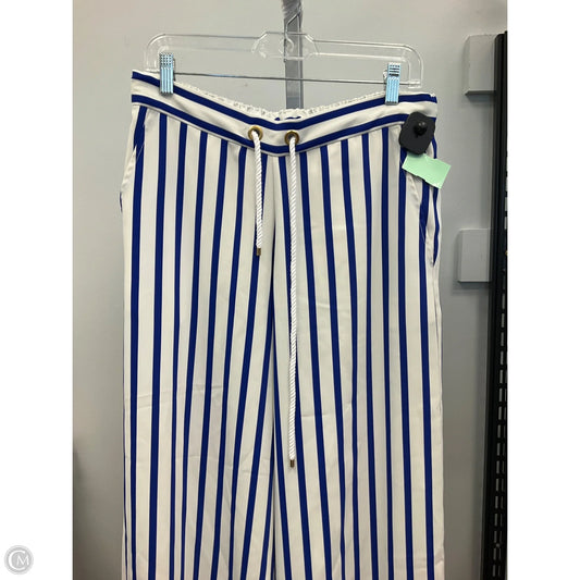 Pants Wide Leg By Lauren By Ralph Lauren In Striped Pattern, Size: M