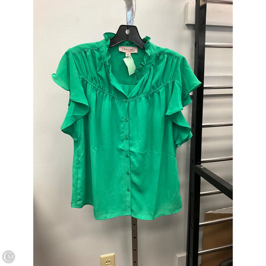 Top Short Sleeve By Philosophy In Green, Size: L