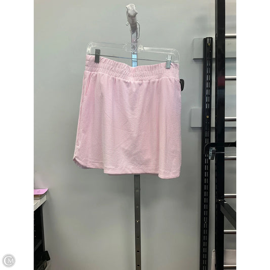 Athletic Skort By Rbx In Striped Pattern, Size: M