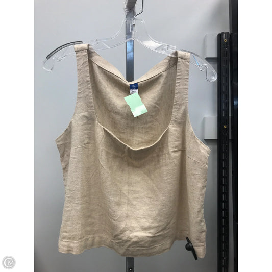 Top Sleeveless By Old Navy In Tan, Size: M