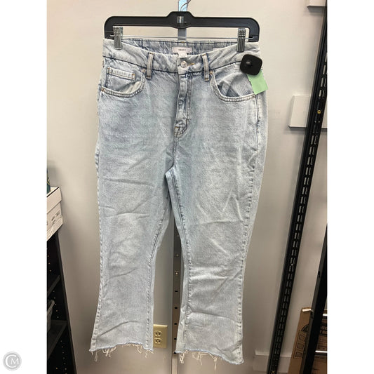 Jeans Flared By Forever 21 In Blue Denim, Size: 6