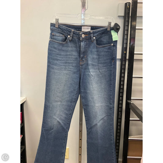 Jeans Boot Cut By Frame In Blue Denim, Size: 8