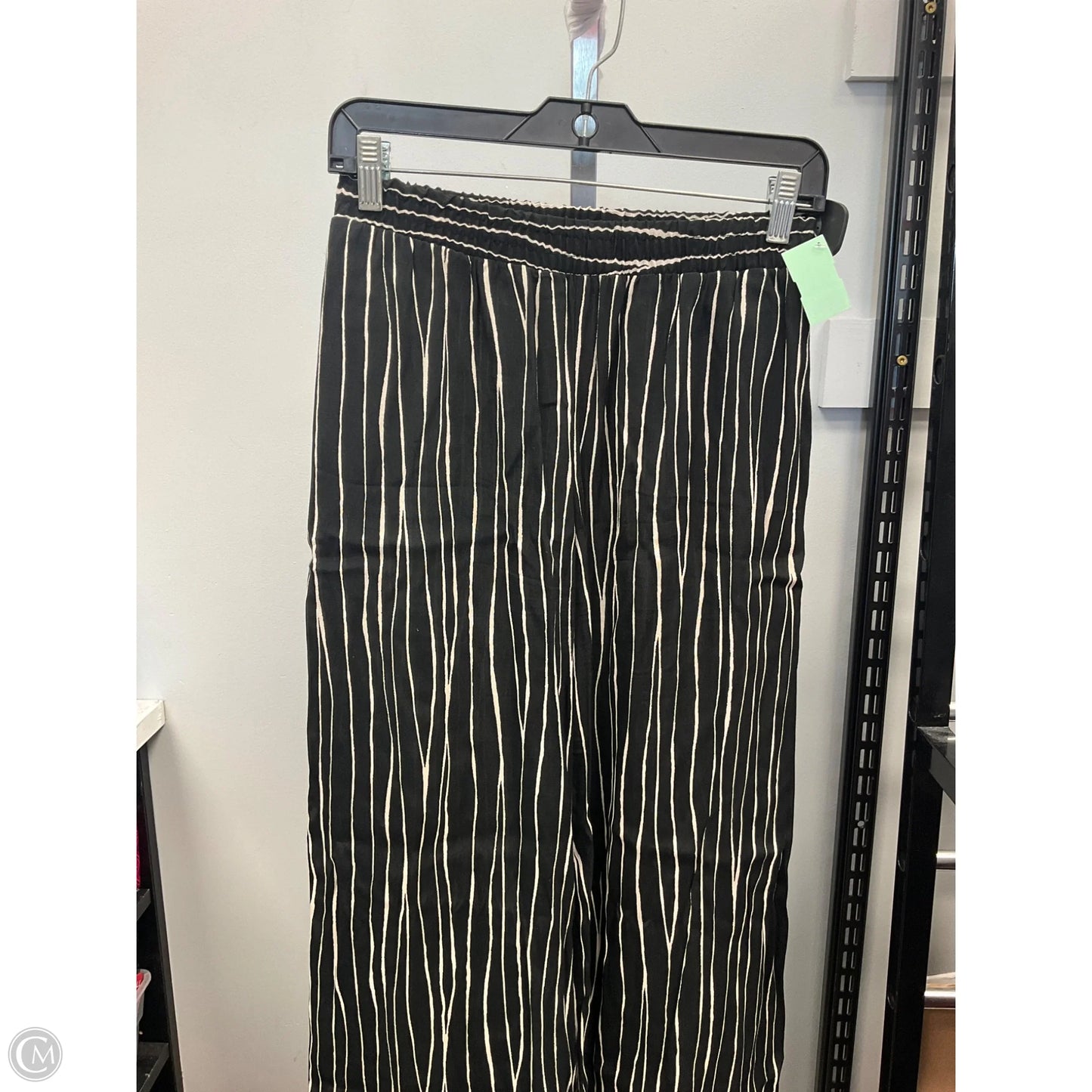Pants Wide Leg By Karen Kane In Black & Cream, Size: Xs