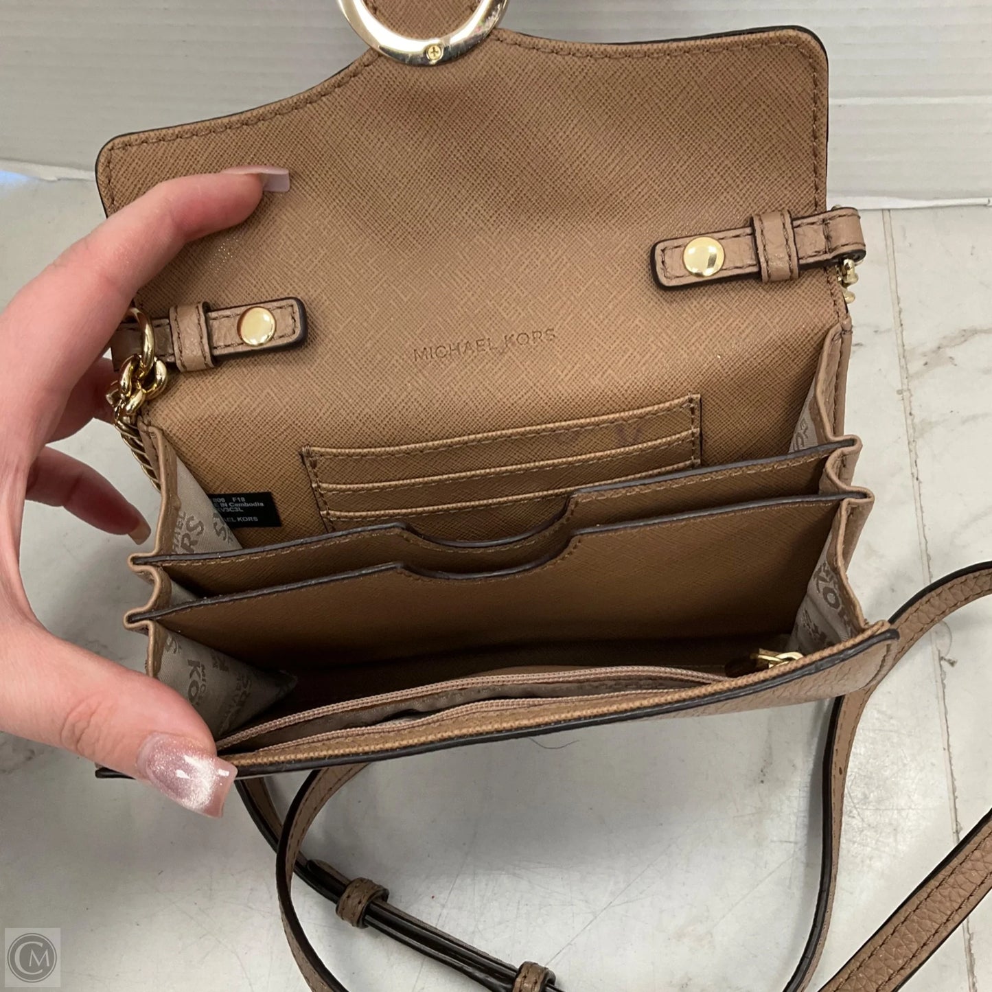 Crossbody Designer By Michael Kors, Size: Small