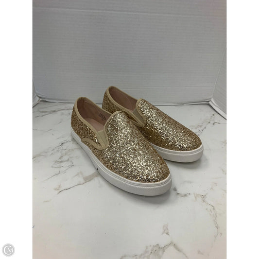 Shoes Flats By Clothes Mentor In Gold, Size: 8