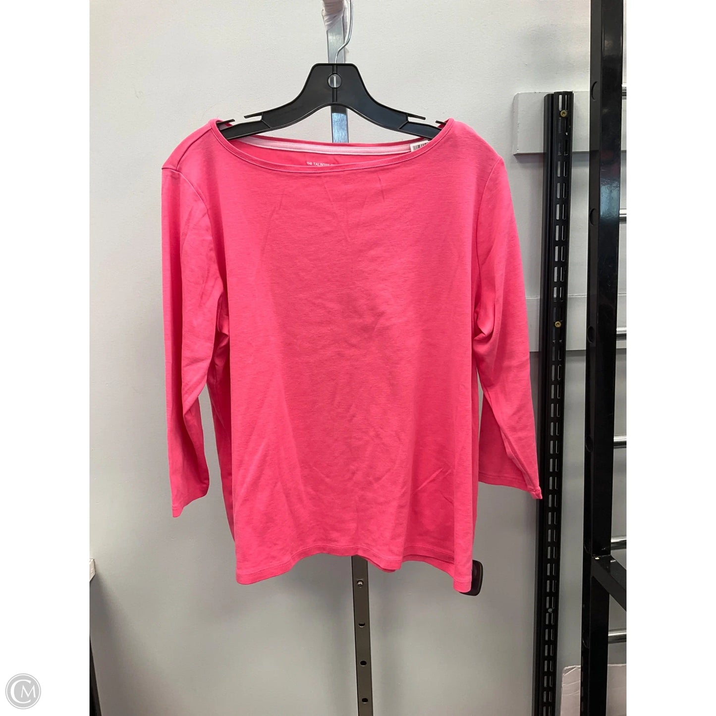 Top 3/4 Sleeve Basic By Talbots In Pink, Size: 1x