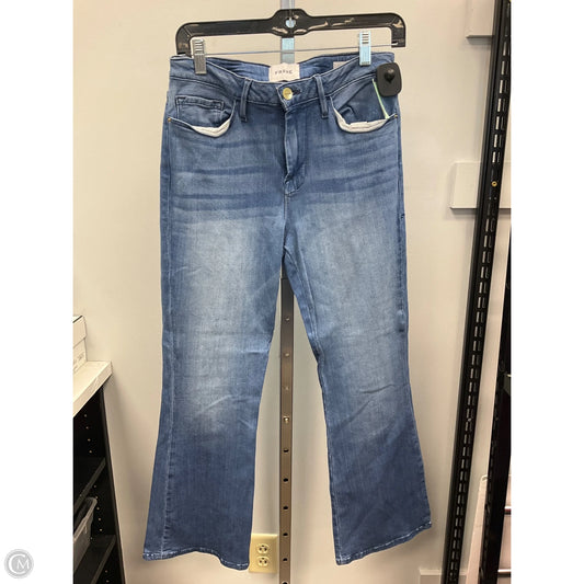 Jeans Boot Cut By Frame In Blue Denim, Size: 6