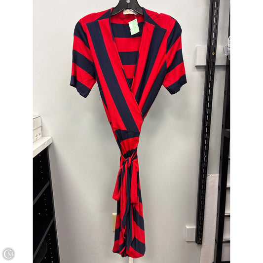 Dress Designer By Tory Burch In Blue & Red, Size: M