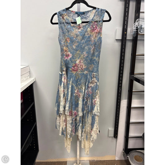 Dress Casual Midi By Origami In Floral Print, Size: M