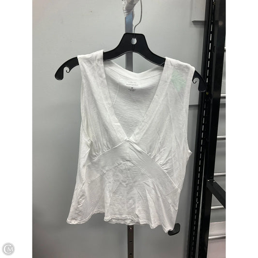 Top Sleeveless By Banana Republic In White, Size: M