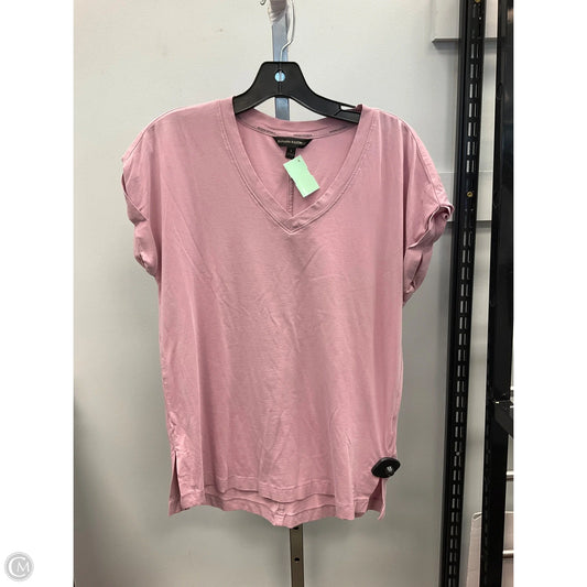 Top Short Sleeve By Banana Republic In Pink, Size: S