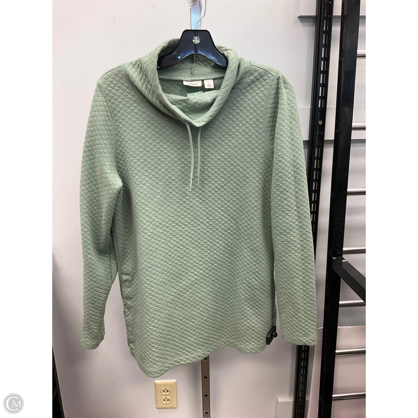 Sweatshirt Collar By L.l. Bean In Green, Size: S