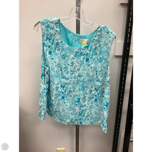 Top Sleeveless By Appleseeds In Blue, Size: 16