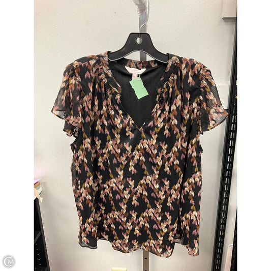Top Sleeveless By Lc Lauren Conrad In Black & Brown, Size: 0x