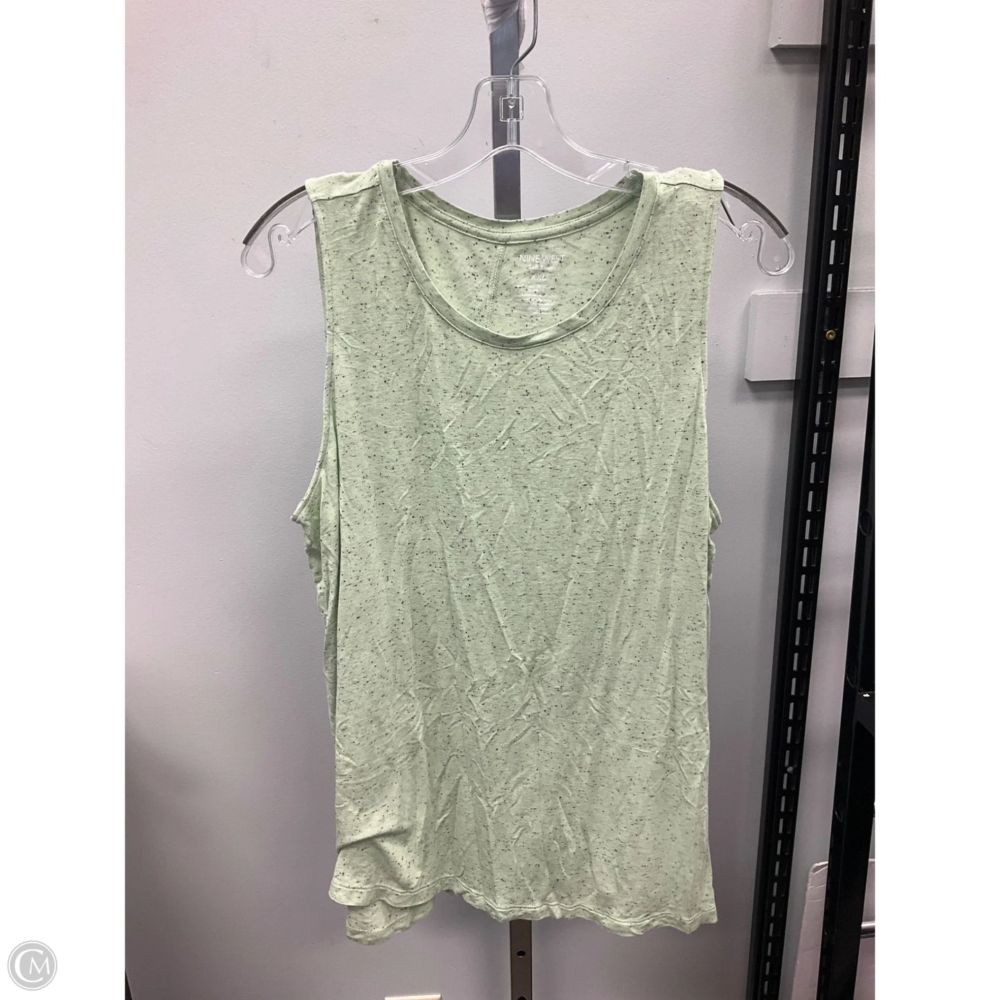 Top Sleeveless By Nine West In Green, Size: Xxl