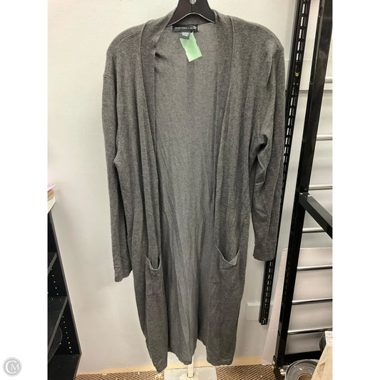 Cardigan By Joan Vass In Grey, Size: L