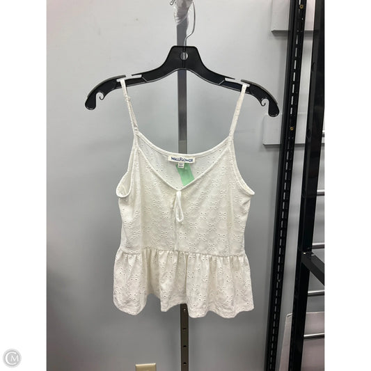 Top Sleeveless By Wallflower In Cream, Size: M