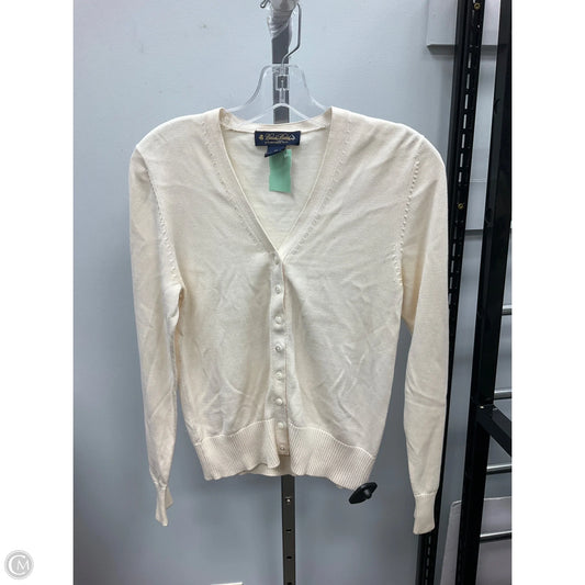 Cardigan By Brooks Brothers In Cream, Size: Xs