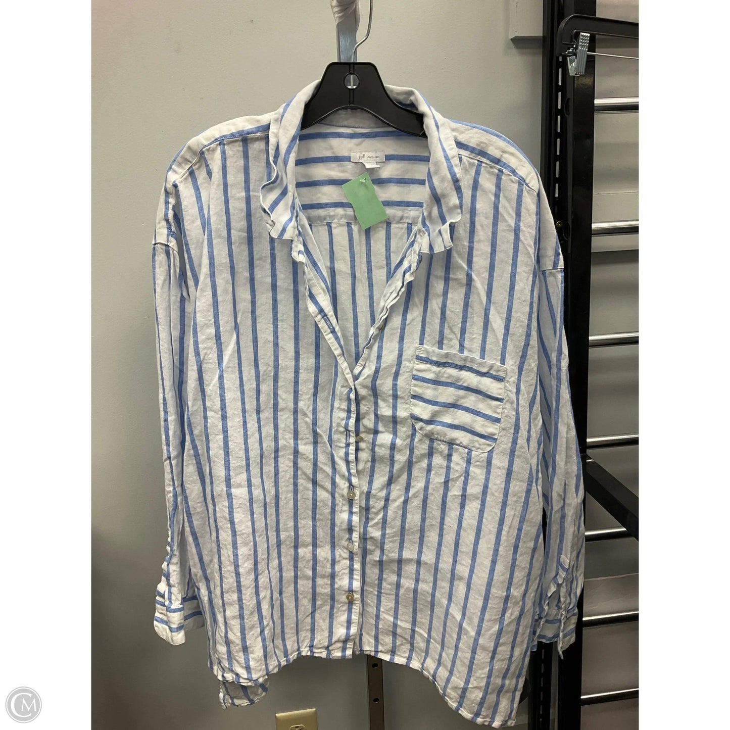 Top 3/4 Sleeve By J. Jill In Striped Pattern, Size: 3x