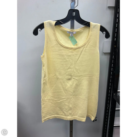 Top Sleeveless By Isaac Mizrahi Live Qvc In Yellow, Size: Xs