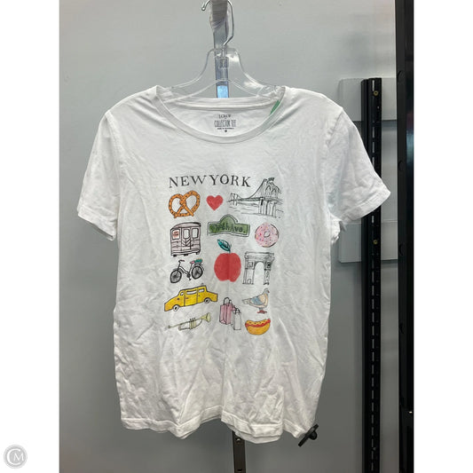 Top Short Sleeve Basic By J. Crew In Multi-colored, Size: M