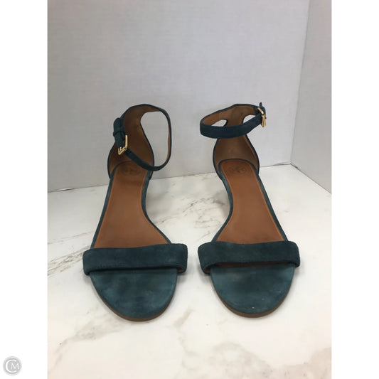 Sandals Designer By Tory Burch In Teal, Size: 11