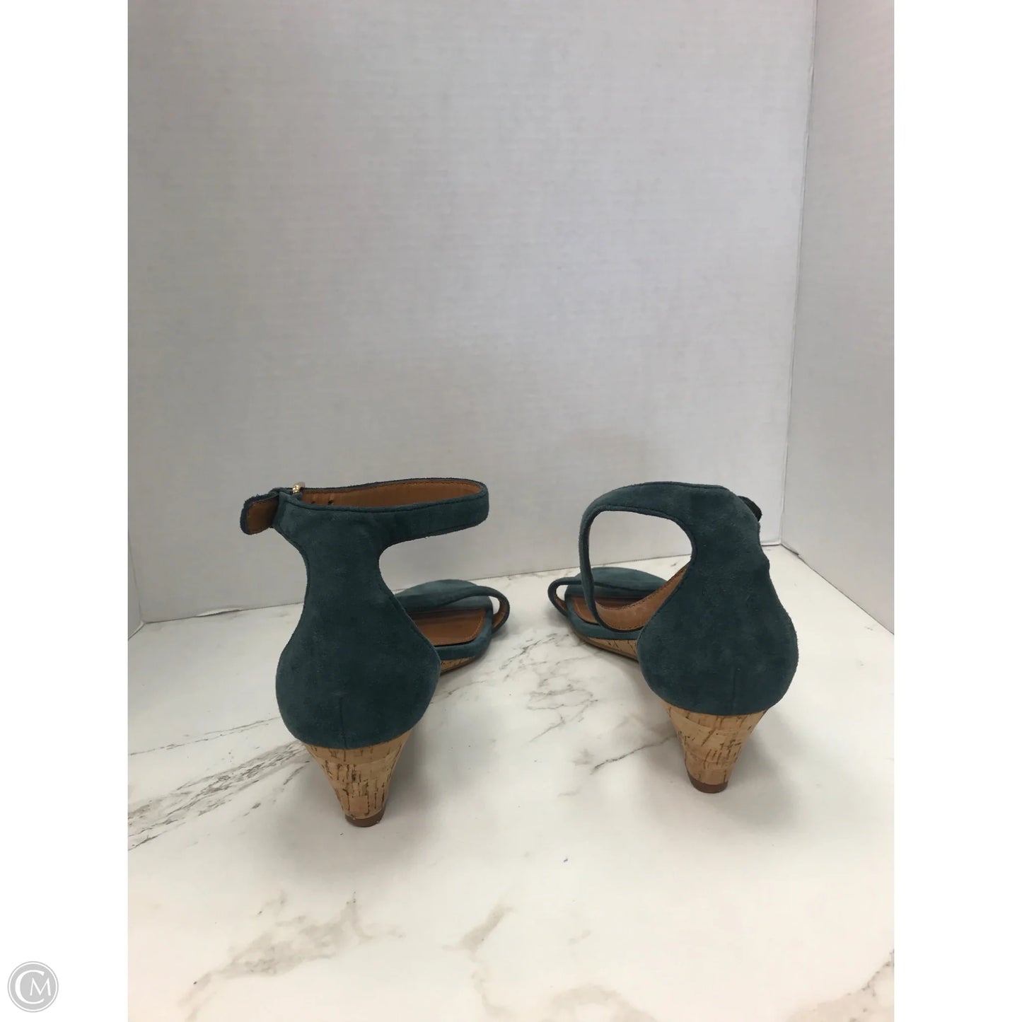 Sandals Designer By Tory Burch In Teal, Size: 11